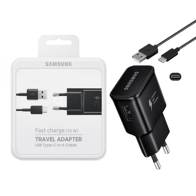 Chargeur USB 15W Charge Rapide Original Samsung - Noir - Français