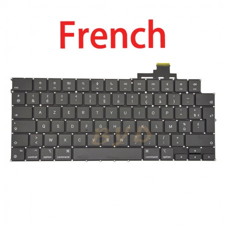 Clavier A2681 disposition française neuf pour MacBook Air M2 13,6" Retina année 2022