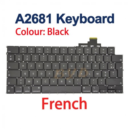 Clavier A2681 disposition française neuf pour MacBook Air M2 13,6" Retina année 2022