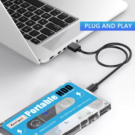 KINHANK Super Console 500G – 100 000 Jeux Vidéo, 70 Émulateurs, Plug and Play avec Batocera OS