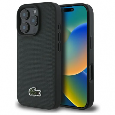 Lacoste iPhone 16 Pro Max étui rigide vert Iconic Original